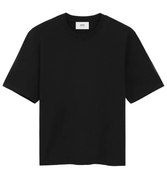 Black Small Embossed Ami De Coeur T-Shirt Jersey