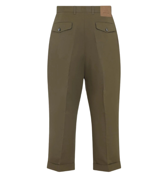 Cafe Creme Cotton Carrot Oversized Trousers