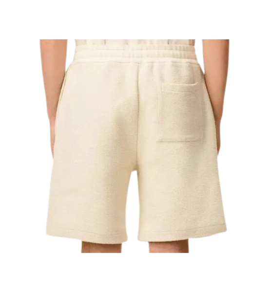 Ivory Curly Fleece Shorts
