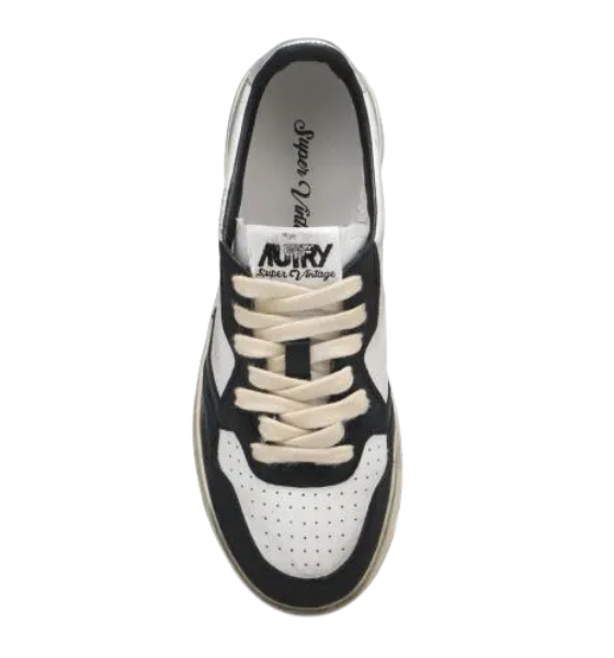 Super Vintage Low Women Leat/Leat White/Black/Silver