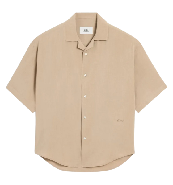 White Coffee Ami Camp Collar Shirt