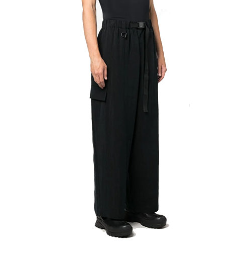 Black Noir Wide CRGO Pants