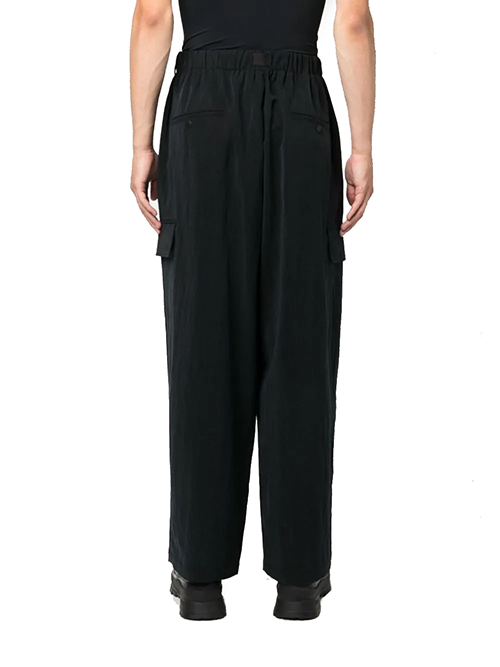 Black Noir Wide CRGO Pants