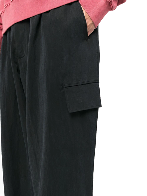 Black Noir Wide CRGO Pants