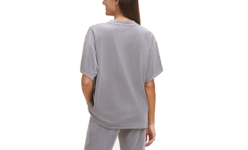 Grey Velvet Tshirt