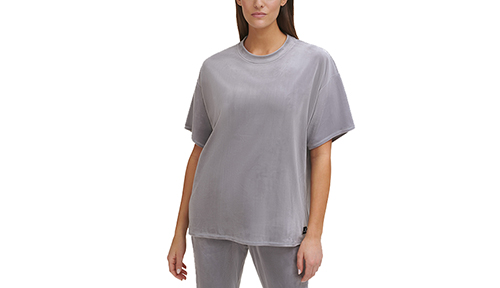Grey Velvet Tshirt