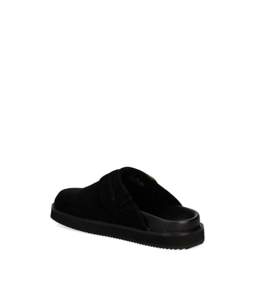 Mayfair Casual Black Suede Flats Mules