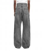 Twisted Workout Jeans Grey Denim Trousers
