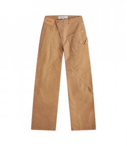 Twisted Workout Trousers Beige Denim Trouser