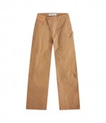Twisted Workout Trousers Beige Denim Trouser