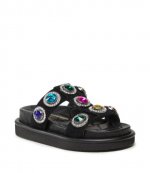 Orson Crystal Black Mule Sandal