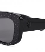 Shoreditch Gem Rectangle Multicolour Rhinstones Black Sunglasses