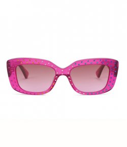 Shoreditch Gem Rectangle Denim Sunglasses