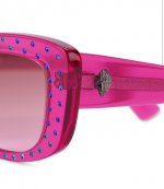 Shoreditch Gem Rectangle Denim Sunglasses