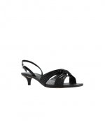 Alessia Black Kitten Sandal