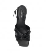 Alessia Black Kitten Sandal