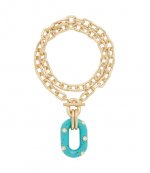 Gold/Turqoise Collier Sautoir