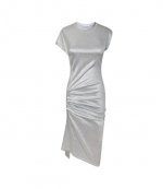 Silver Robe Mid Length Dress