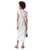 Silver Robe Mid Length Dress