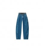 Logo Elastic Prestyle Rounded Deep Blue Jean