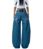 Logo Elastic Prestyle Rounded Deep Blue Jean