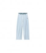 Oxford Blue White Denim Waistband Pant