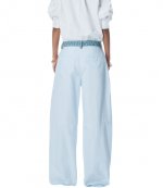 Oxford Blue White Denim Waistband Pant