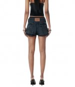 Prestyled Cutoff Short W/Silk Boxer Grey Aged Short Pant