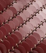 Burgundy/Gold M609 Sac A Main