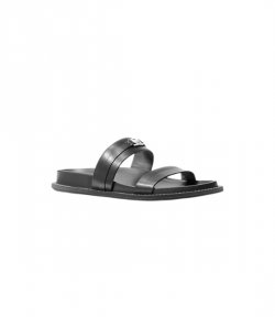 Mandy Black Flat Sandal