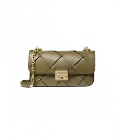 Safari Green SM Conv Chain Shoulder Bag