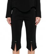 Black Pierced Capri Pant