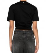 Top Black With Gold Piercing