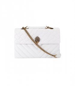 Leather Xxl White Kensington Bag