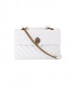 Leather Xxl White Kensington Bag