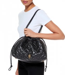 Leather Black Kensington Tote Bag