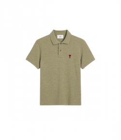 Red Ami De Coeur Sage Pique Polo Shirt