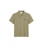 Red Ami De Coeur Sage Pique Polo Shirt