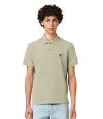 Red Ami De Coeur Sage Pique Polo Shirt