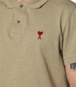 Red Ami De Coeur Sage Pique Polo Shirt