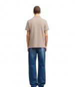 Red Ami De Coeur Beige Pique Polo Shirt