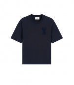 Navy Blue T Shirt With Ami De Coeur Patch
