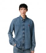 Light Used Indigo Denim Shirt