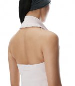 Layered Barely Pink/White Polo Mini Haltered Dress