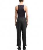 Carrot Fit Dark Grey Trousers