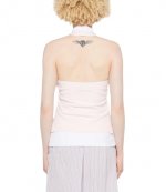 Layered Barely Pink/White Polo Mini Halter Top