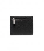 Compact Black Leather Cc W Zip