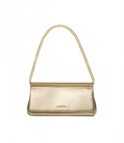 Md Pale Gold Leather Ew Clutch