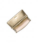 Md Pale Gold Leather Ew Clutch