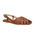 Irene Luggage Leather Slink Flat